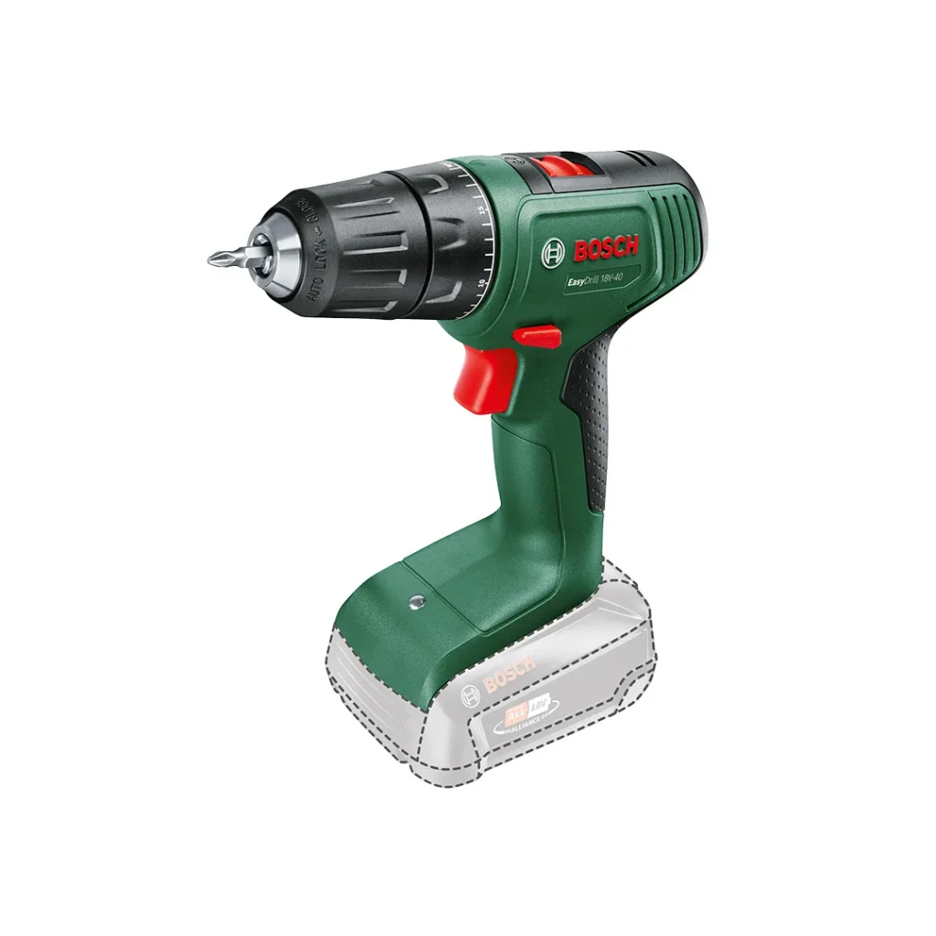 Аккумуляторная дрель easydrill 40 нм 2.0 ач 18 в 1650 об/мин bosch 2