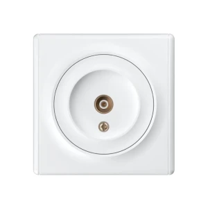 Тв розетка lotus 10 a белый elmos