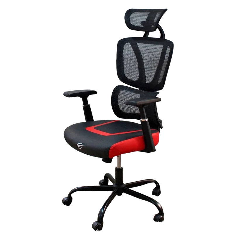 Scaun gaming havit gc919, pvc piele, negru | roșu 8