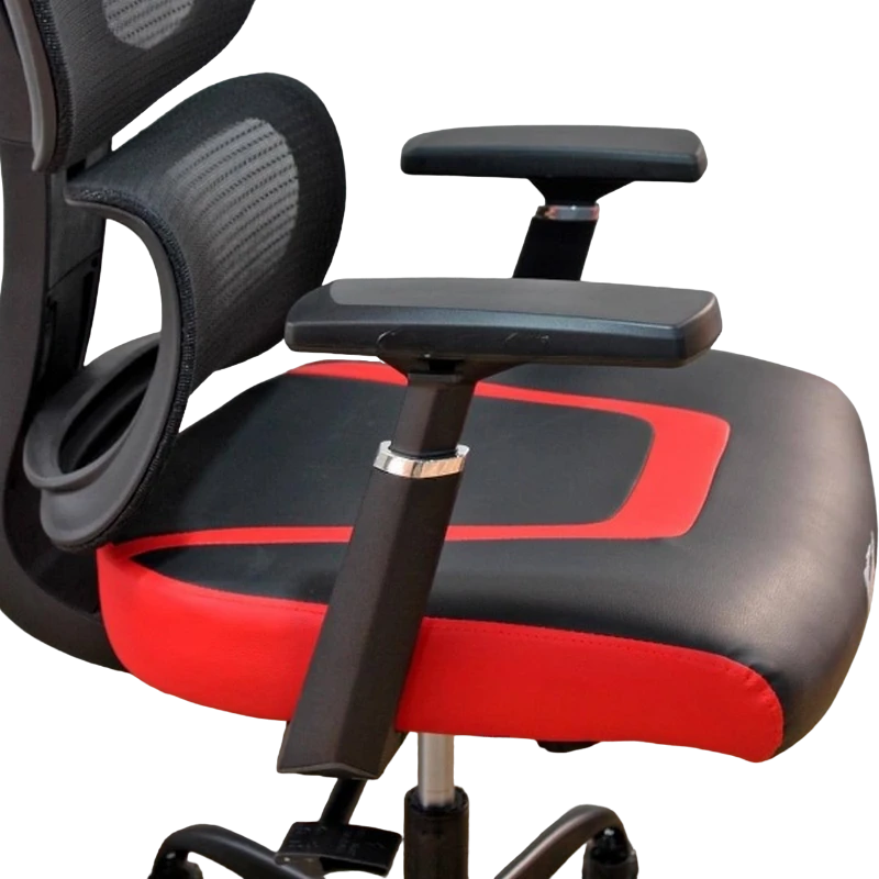 Scaun gaming havit gc919, pvc piele, negru | roșu 9