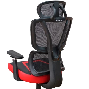 Scaun gaming havit gc919, pvc piele, negru | roșu Thumbnail 11