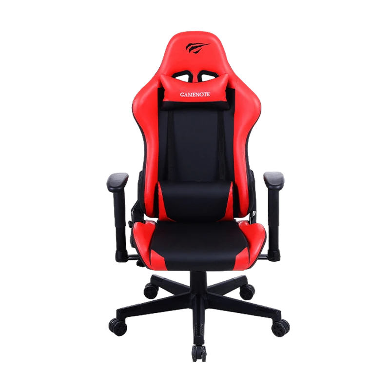 Scaun gaming havit gc938, pu piele, negru | roșu 2