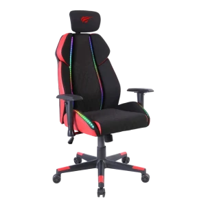 Scaun gaming havit gc938, pu piele, negru | roșu