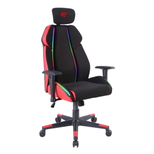 Игровое кресло Havit GC938, Искусственная кожа, Черный | Красный