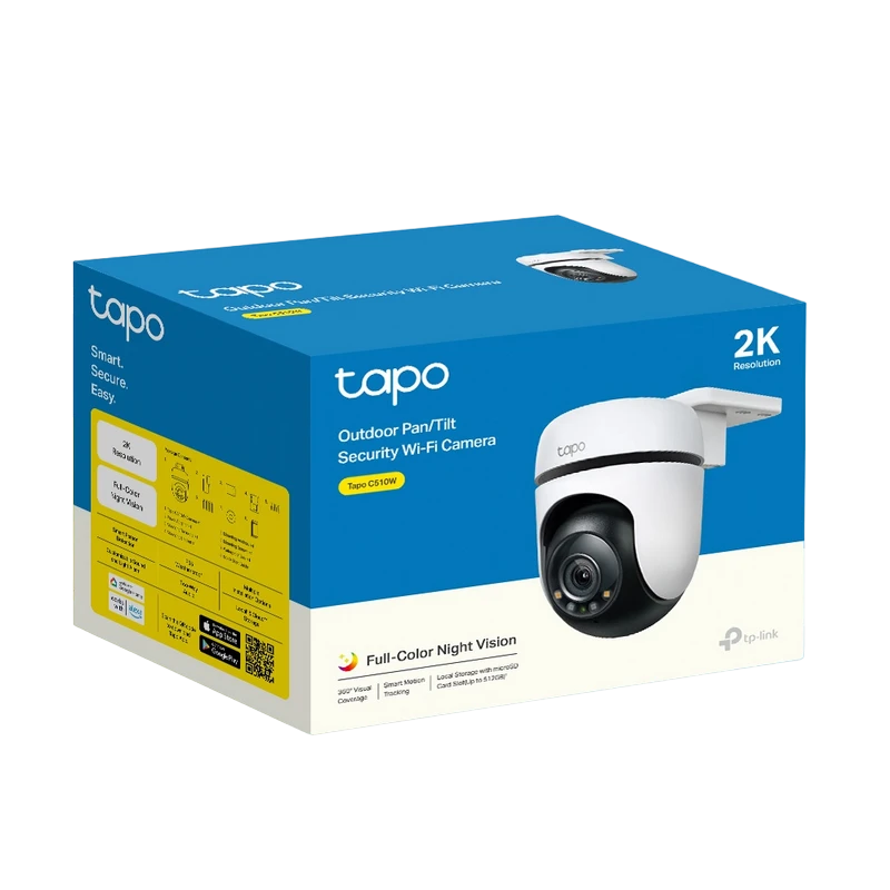 Умная камера видеонаблюдения tp-link tapo c510w, белый 2