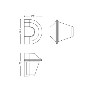 Aplică serres 42 w e27 220 - 240 v ip44 philips Thumbnail 3