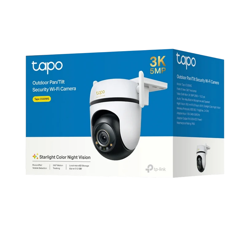 Camera de supraveghere smart tp-link tapo c530ws, alb 4