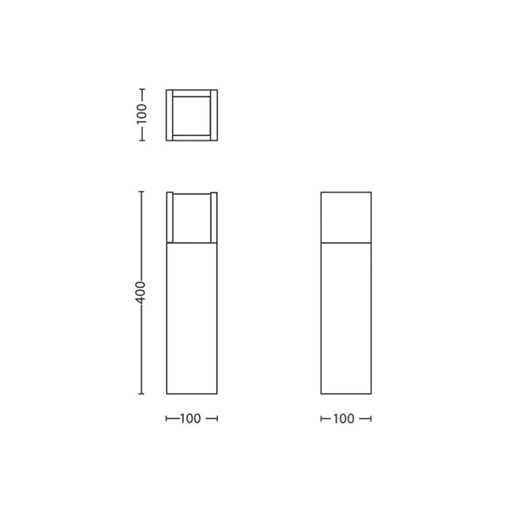 Felinar de grădină philips arbour 6 w 400 x 100 x 100 mm led 600 lm 220 - 240 v ip44 2