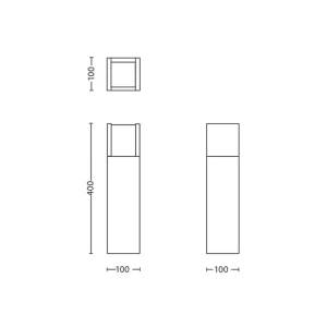 Felinar de grădină philips arbour 6 w 400 x 100 x 100 mm led 600 lm 220 - 240 v ip44 Thumbnail 2