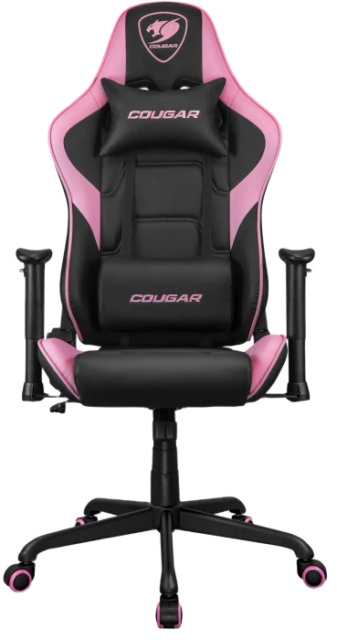 Scaun gaming cougar armor elite, pvc piele, negru | roz 3
