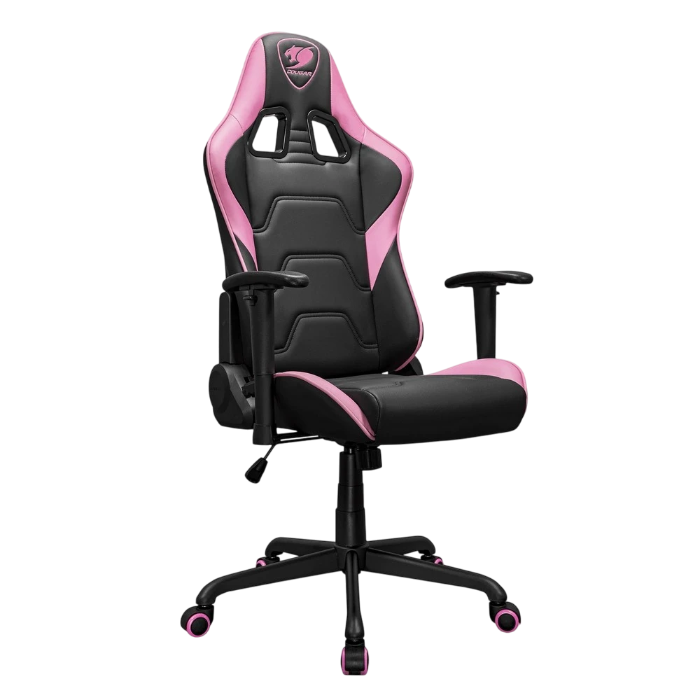 Scaun gaming cougar armor elite, pvc piele, negru | roz 9