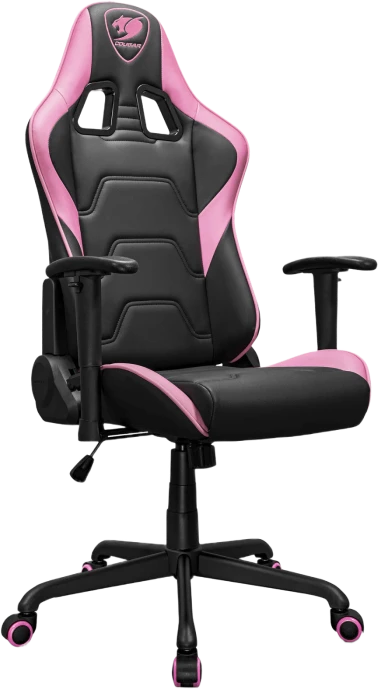 Scaun gaming cougar armor elite, pvc piele, negru | roz 4