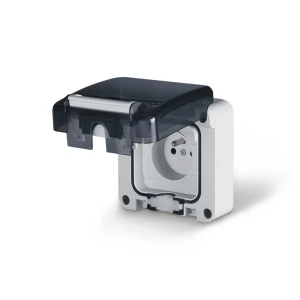 Priză cu capac 16 a 250 v gri scame