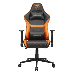 Игровое кресло Cougar Armor One V2, ПВХ Кожа, Черный | Оранжевый