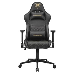 Игровое кресло Cougar Armor One V2 Gold, ПВХ Кожа, Черный | Золотистый