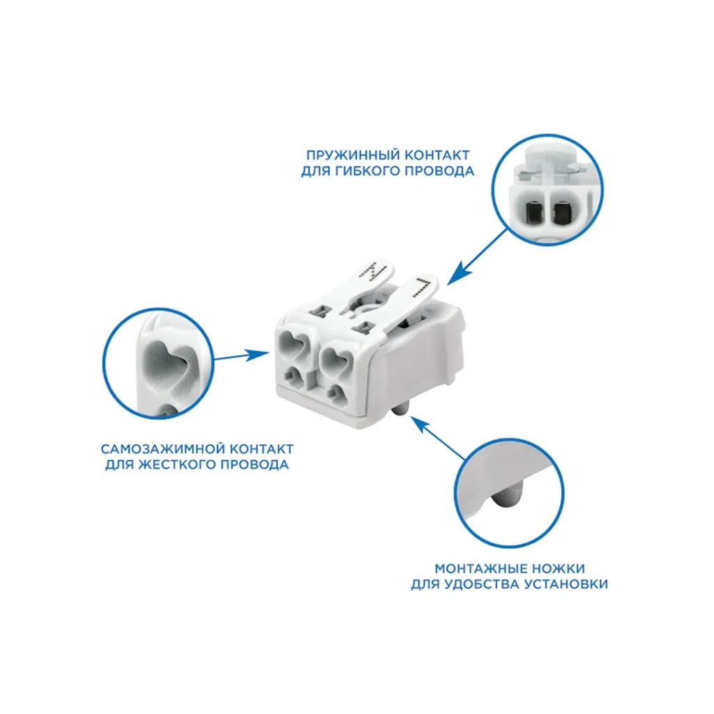 Conector vvago cu fixare 07-6214-1 16 a 2 * 2.5 mm² rexant 2
