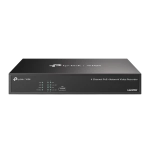 Видеорегистратор TP-LINK VIGI NVR1004H-4P, Чёрный