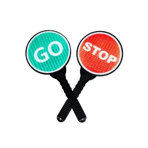 Semnalizator de mână "stop și go" 20 cm verde/roşu mfk