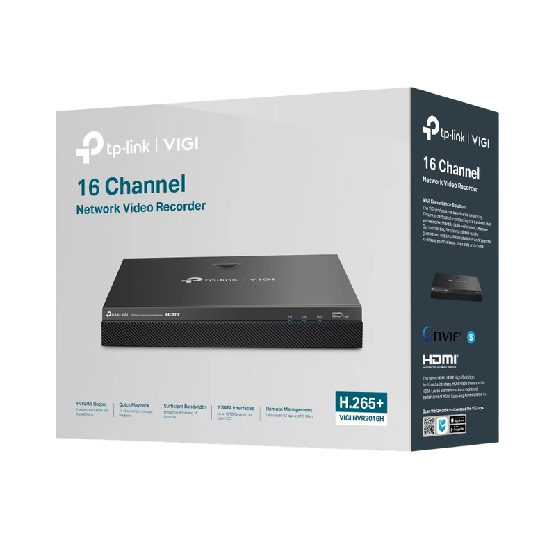 Înregistrator video tp-link nvr2016h, negru 3