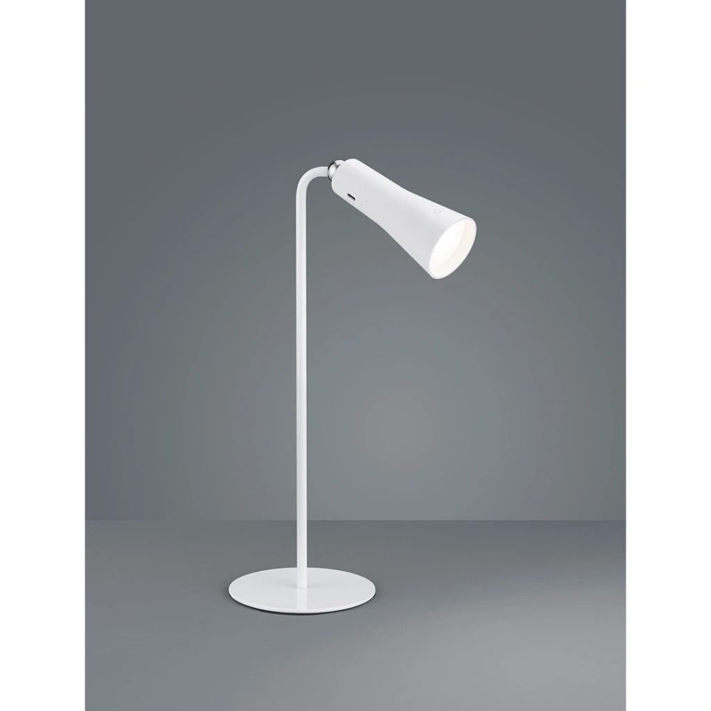 Настольная лампа maxi 2 вт 220 - 240 в led белый металл trio 2
