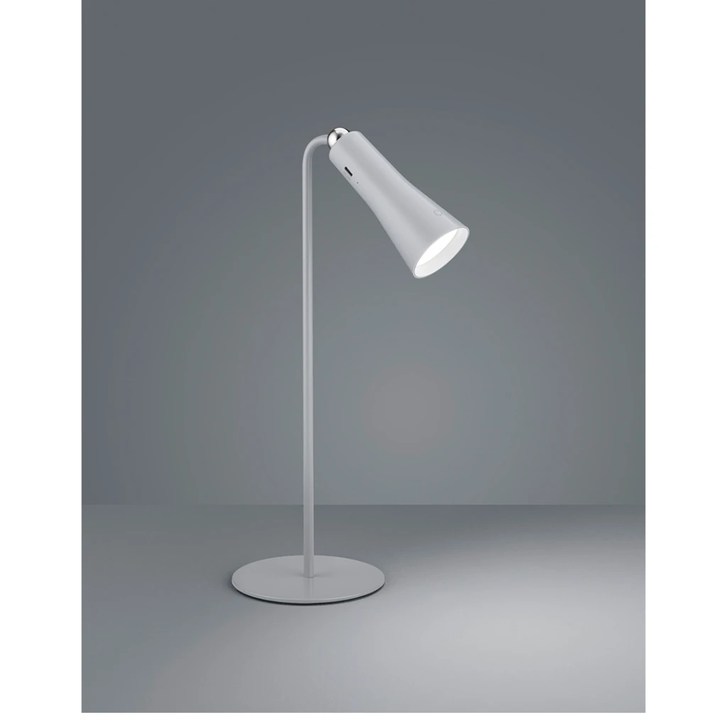 Настольная лампа maxi 2 вт 220 - 240 в led серый металл trio 2
