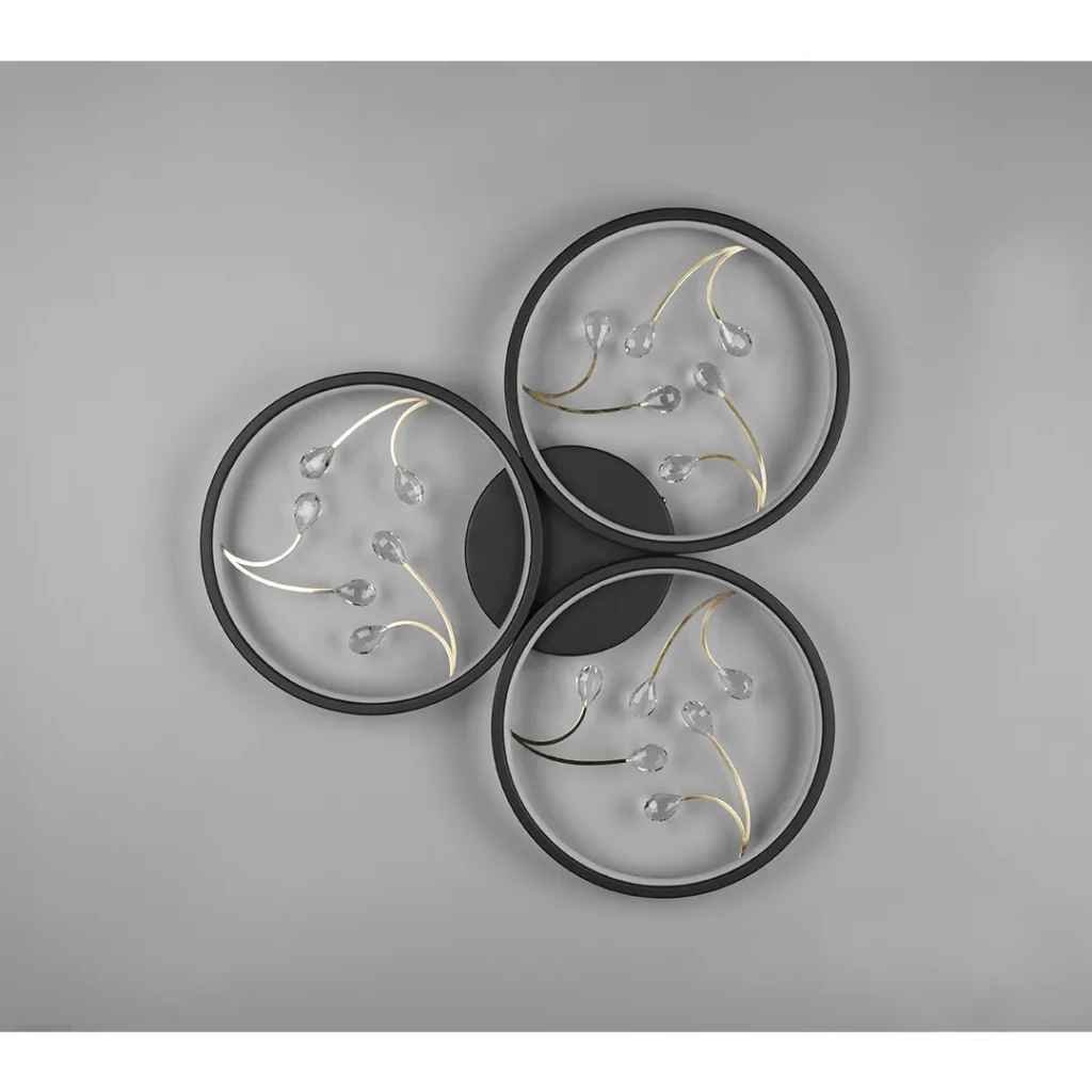 Потолочный светильник led groovy 30 вт smd 3000 k 220 - 240 в ip20 trio 3