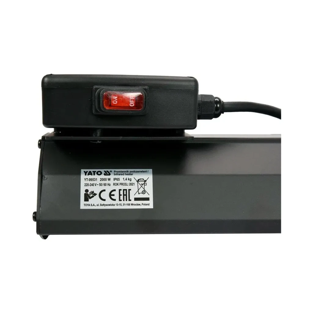 Încălzitor cu infraroşu yt99531 2000 w 220 - 240 v 15 m² yato 3