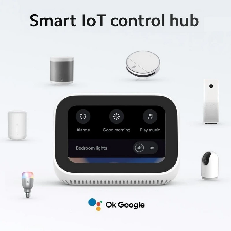 Xiaomi mi smart clock cu google control center, alb 2
