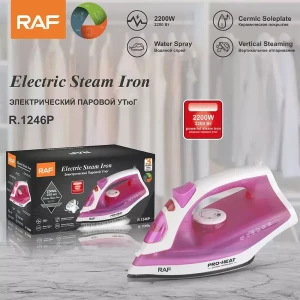 ПАРОВОЙ УТЮГ2200 ВТ КЕРАМИЧЕСКАЯ ПОДОШВА RAF (R.1246P)