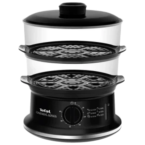 Aparat de gătit cu aburi tefal convenient, negru