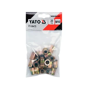 Заклепки с резьбой 10 * 21 мм yato сталь 20 шт.