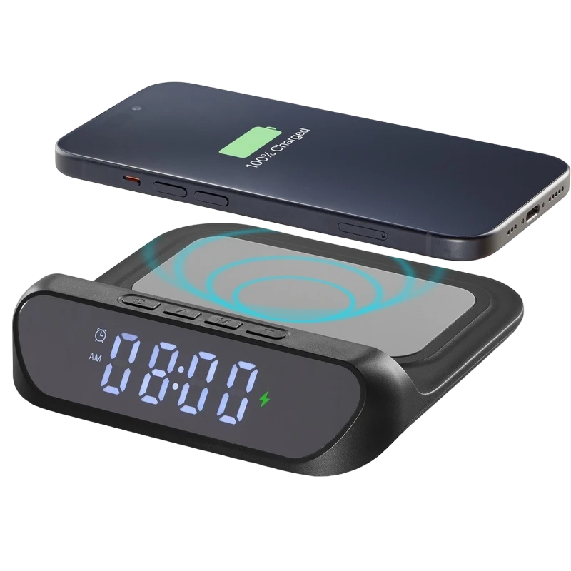Ceas cu alarmă cellularline smart clock, negru 8