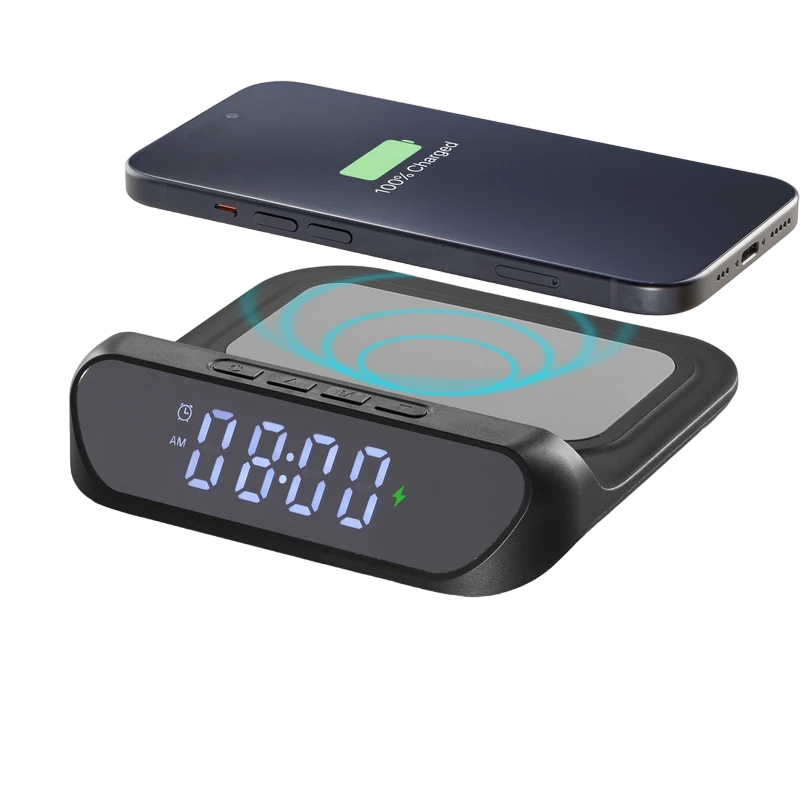 Ceas cu alarmă cellularline smart clock, negru 9