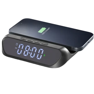 Ceas cu alarmă cellularline smart clock, negru Thumbnail 4