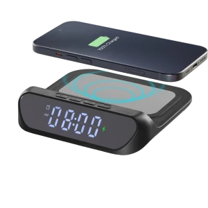 Ceas cu alarmă cellularline smart clock, negru Thumbnail 5