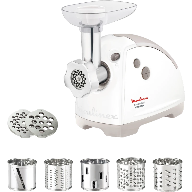 Мясорубка moulinex hv8 me626132, белый 6