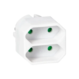 Adaptor dublu orno orae13277w 2 x 2p 5 a 220 - 240 v ip20