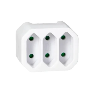 Тройной адаптер orno orae13278w 3 x 2п 7.5 a 220 - 240 в ip20