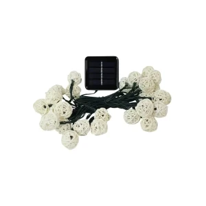 Luminițe de sărbători cu panou solar 6.5 m 2 v dc ip44 led elmos