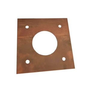 Placă de fixare stâlp 280 x 280 x 4 mm metal elmos