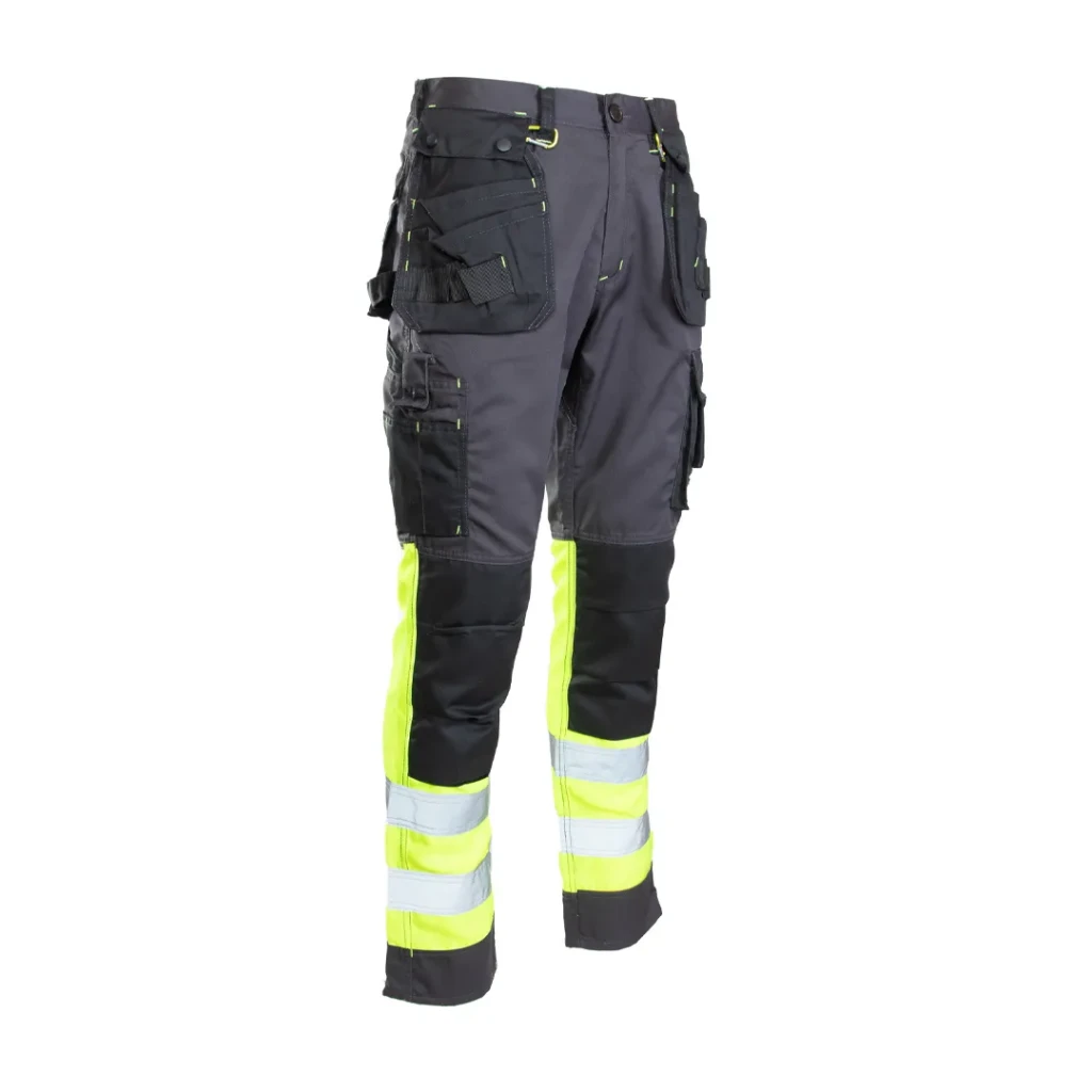 Pantaloni reflectorizanți flash 50 grafit/galben seven kings 2