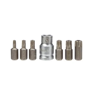 Set biți cu adaptor 7 buc. t25 - t55 1/4" 75 mm yato