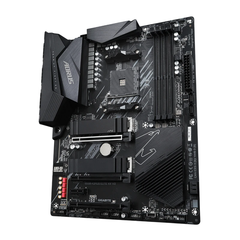 Placă de bază gigabyte b550 aorus elite ax v2, am4, amd b550, atx 4