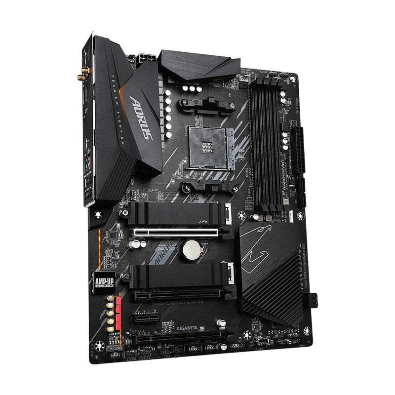 Placă de bază gigabyte b550 aorus elite ax v2, am4, amd b550, atx 6