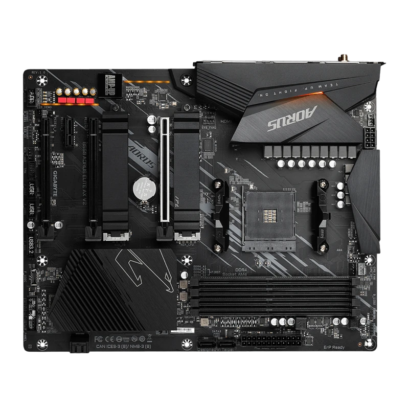 Placă de bază gigabyte b550 aorus elite ax v2, am4, amd b550, atx 2