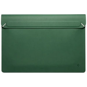 Husă pentru laptop spigen valentinus 15-16", piele artificială, jeju green