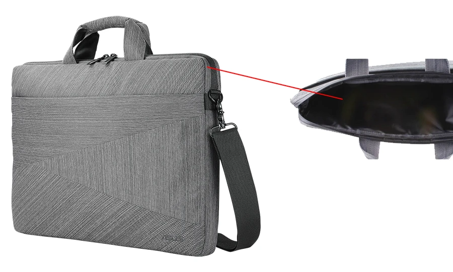 Geantă pentru laptop asus artemis, 15", poliester, gri 2