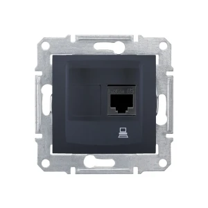 Интернет-розетка sedna 16 a чёрный schneider-electric
