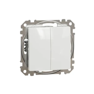 Întrerupător dublu sedna new 10 a 250 v alb schneider-electric