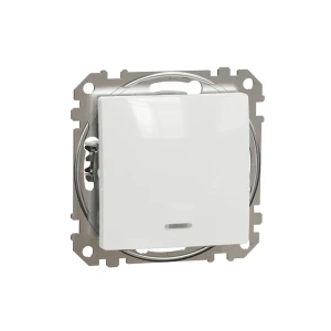Întrerupător cap scară cu indicator sedna new 10 a 250 v alb schneider-electric